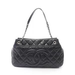 Chanel Matelasse Tote Bag Caviar Skin Grained Calf Black